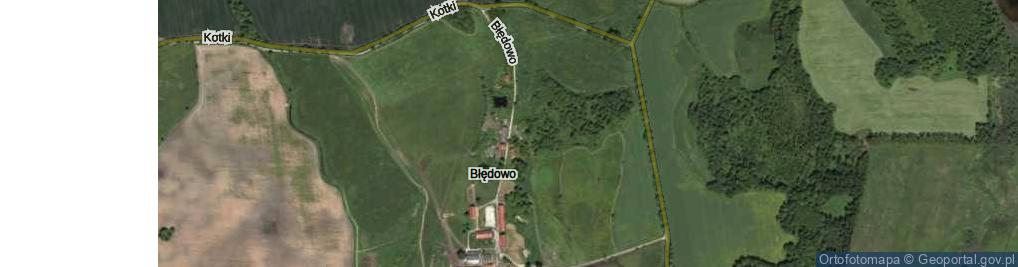Zdjęcie satelitarne Błędowo ul.