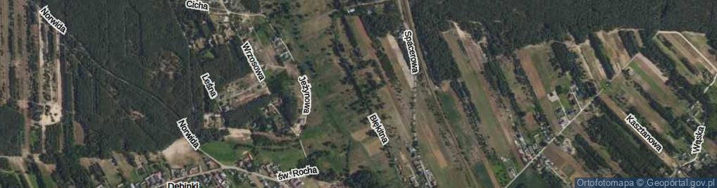 Zdjęcie satelitarne Błękitna ul.