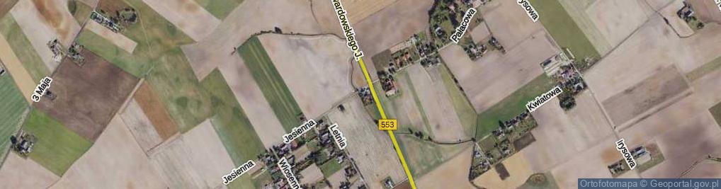 Zdjęcie satelitarne Błękitna ul.