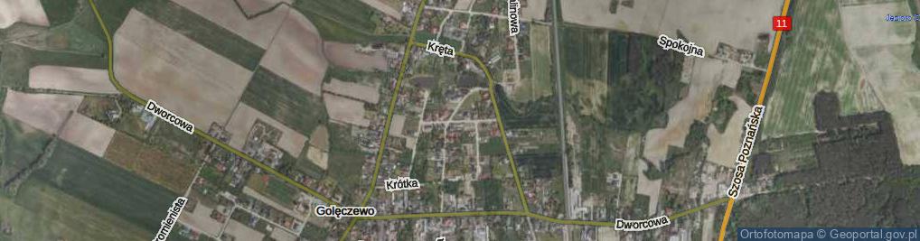 Zdjęcie satelitarne Błękitna ul.