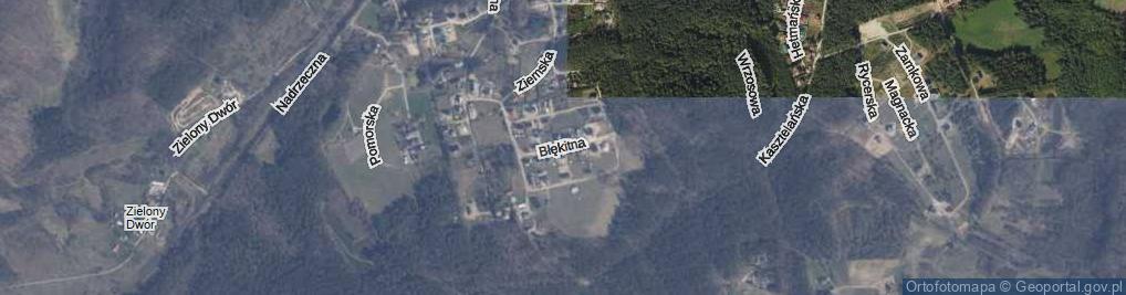 Zdjęcie satelitarne Błękitna ul.