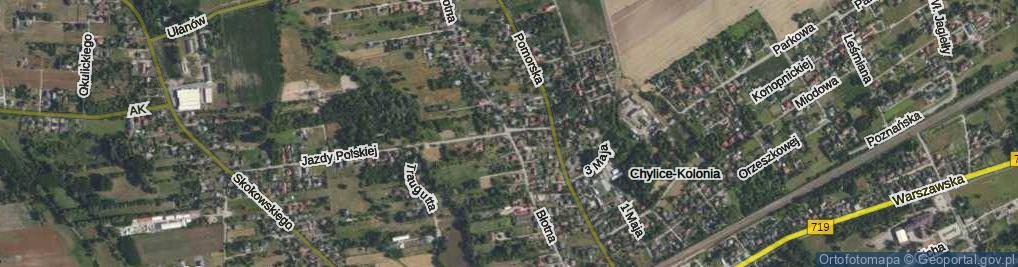 Zdjęcie satelitarne Błotna ul.