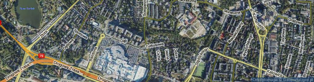 Zdjęcie satelitarne Błękitna ul.