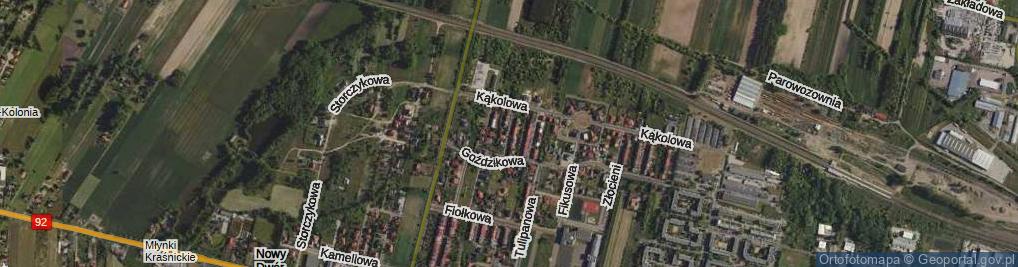 Zdjęcie satelitarne Bławatkowa ul.