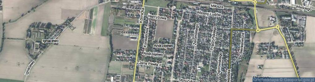 Zdjęcie satelitarne Bławatkowa ul.