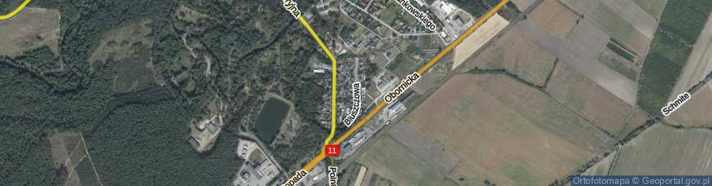 Zdjęcie satelitarne Bluszczowa ul.