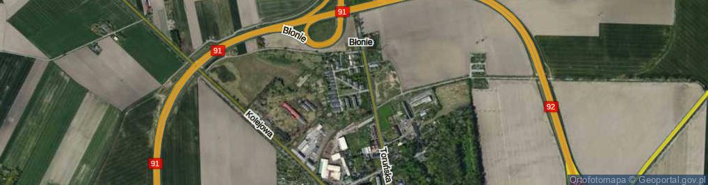 Zdjęcie satelitarne Błonie ul.