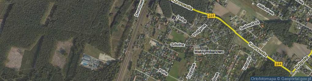 Zdjęcie satelitarne Bluszczowa ul.