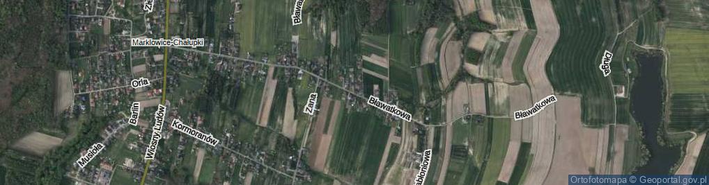 Zdjęcie satelitarne Bławatkowa ul.