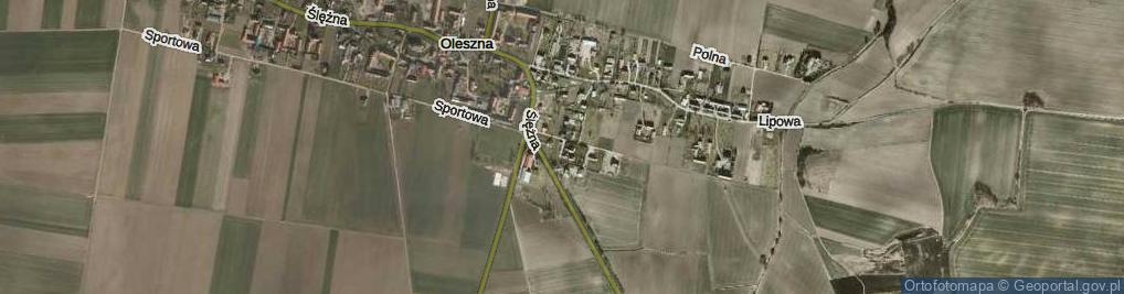 Zdjęcie satelitarne Błękitna ul.