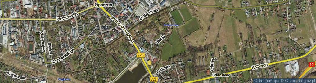 Zdjęcie satelitarne Błonie ul.