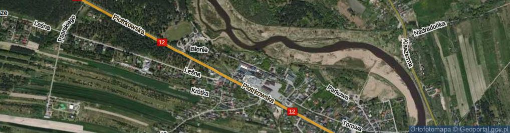 Zdjęcie satelitarne Błonie ul.