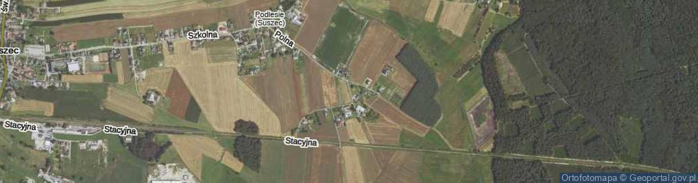 Zdjęcie satelitarne Błękitna ul.