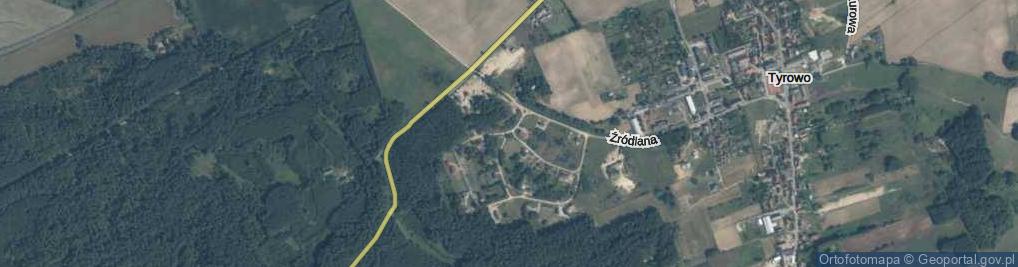 Zdjęcie satelitarne Błękitnego Nieba ul.