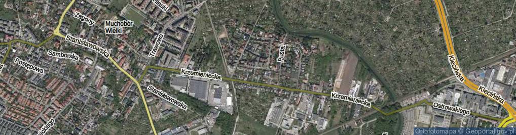 Zdjęcie satelitarne Bliźniacza ul.