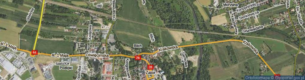 Zdjęcie satelitarne Blich ul.
