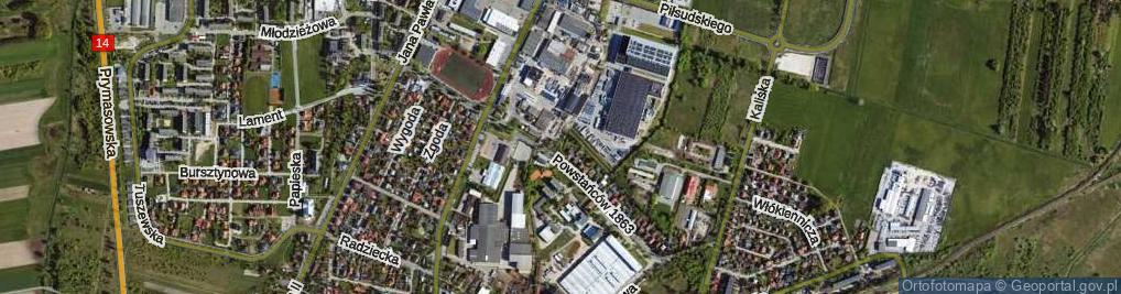 Zdjęcie satelitarne Błonie ul.