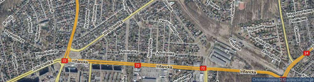 Zdjęcie satelitarne Bluszczowa ul.