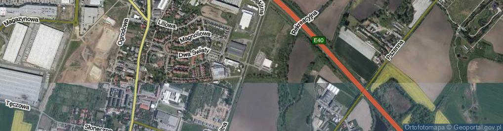 Zdjęcie satelitarne Błękitna ul.