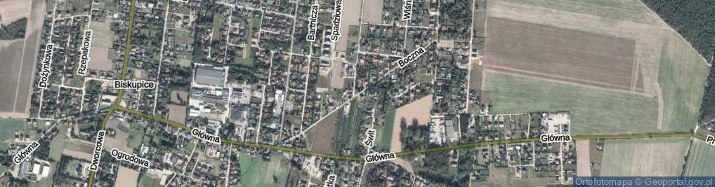 Zdjęcie satelitarne Boczna ul.