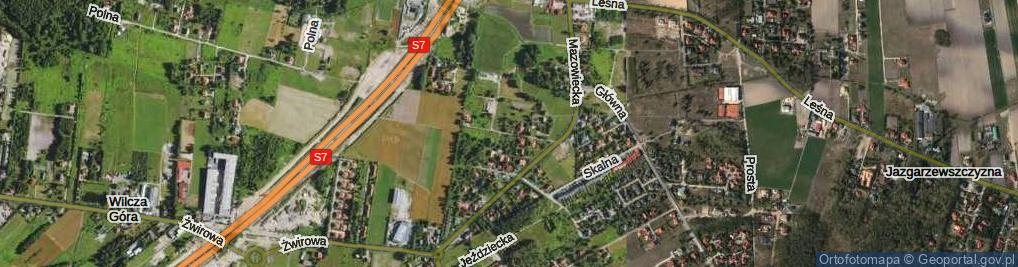 Zdjęcie satelitarne Bobrów ul.