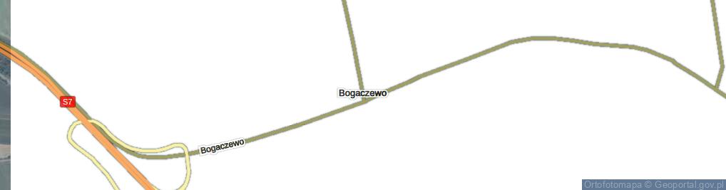 Zdjęcie satelitarne Bogaczewo ul.