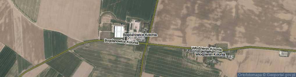 Zdjęcie satelitarne Bogdanowice-Kolonia ul.