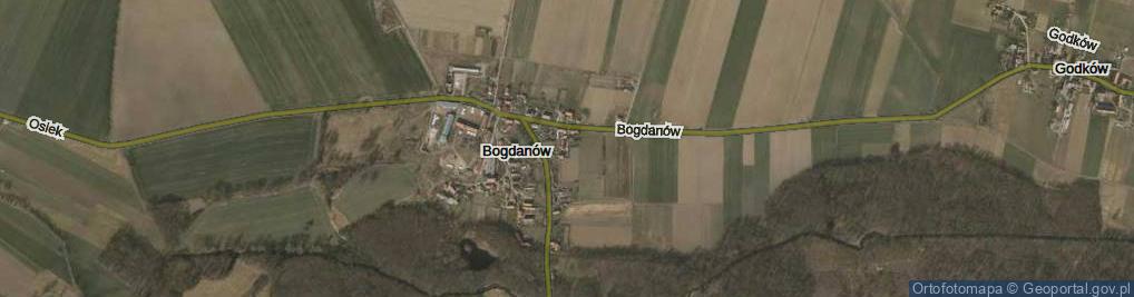 Zdjęcie satelitarne Bogdanów ul.