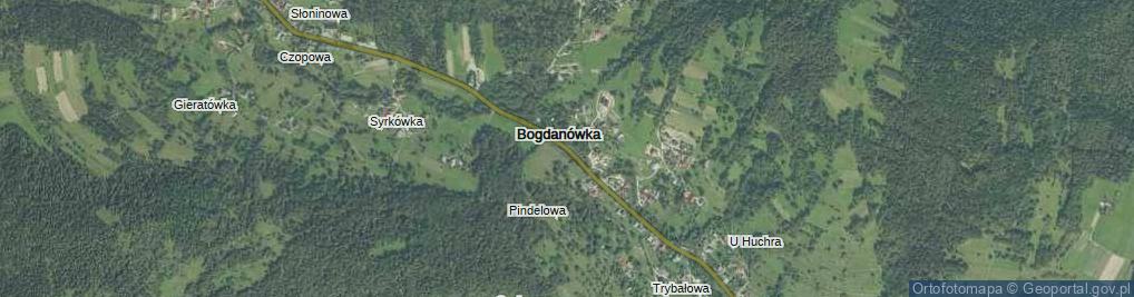 Zdjęcie satelitarne Bogdanówka ul.
