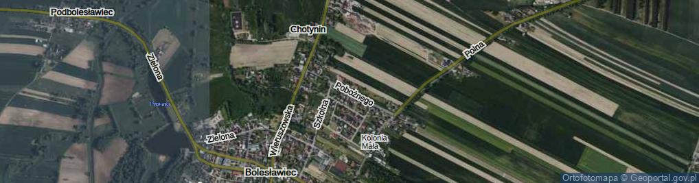 Zdjęcie satelitarne Bolesława Pobożnego ul.