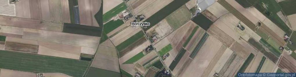 Zdjęcie satelitarne Borczysko ul.