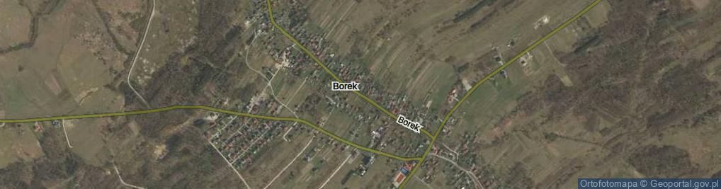 Zdjęcie satelitarne Borek ul.