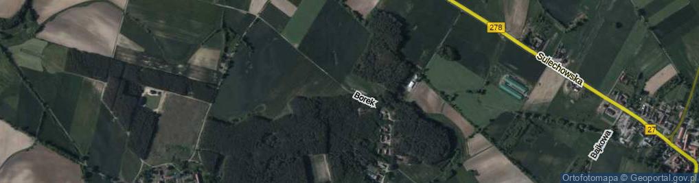 Zdjęcie satelitarne Borek ul.