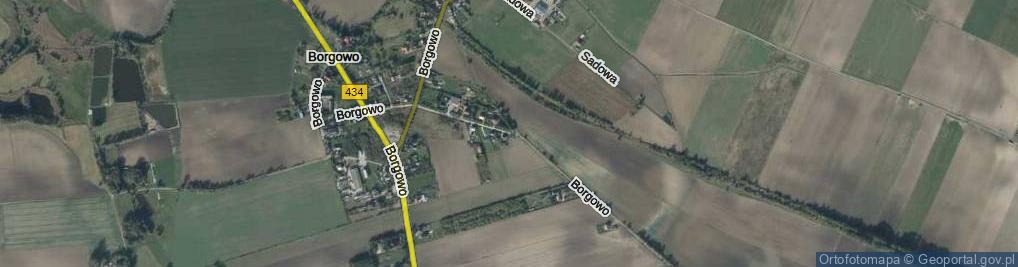 Zdjęcie satelitarne Borgowo ul.
