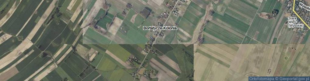 Zdjęcie satelitarne Bortatycze-Kolonia ul.