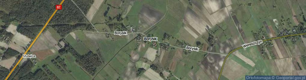 Zdjęcie satelitarne Borysik ul.