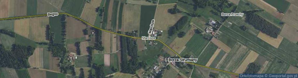 Zdjęcie satelitarne Borza-Przechy ul.