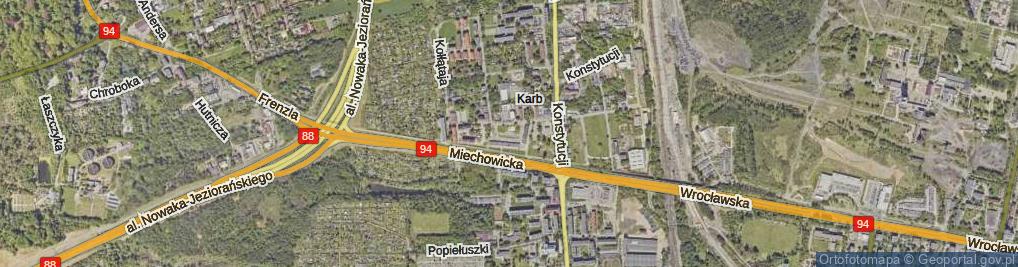 Zdjęcie satelitarne Borowa ul.