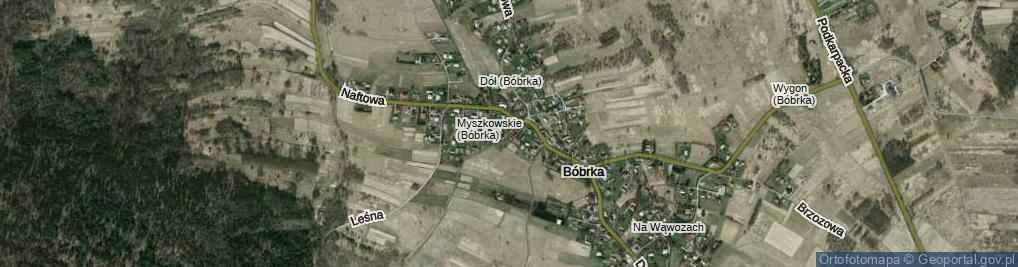 Zdjęcie satelitarne Bóbrka ul.