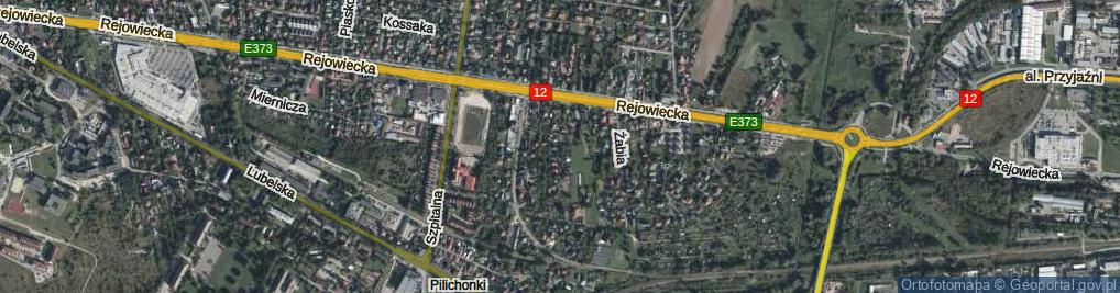 Zdjęcie satelitarne Bociania ul.