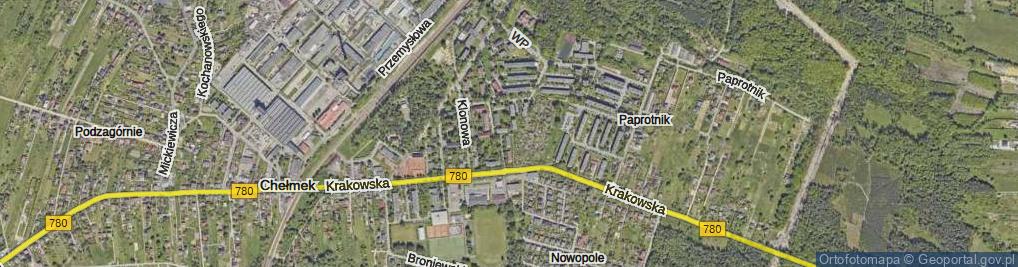 Zdjęcie satelitarne Boczna ul.