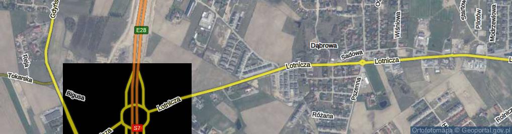 Zdjęcie satelitarne Bosmańska ul.