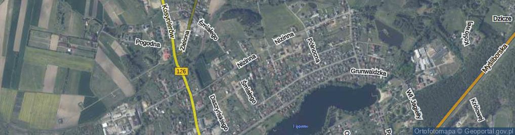 Zdjęcie satelitarne Bolesława Krzywoustego ul.