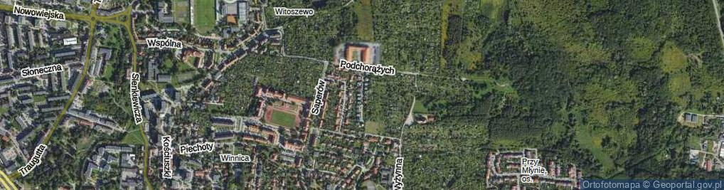 Zdjęcie satelitarne Bohaterów Monte Cassino ul.