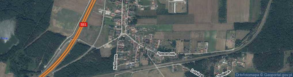 Zdjęcie satelitarne Borówkowa ul.