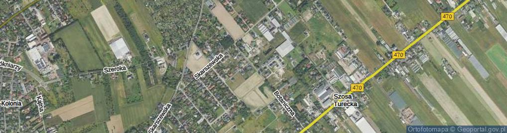 Zdjęcie satelitarne Botaniczna ul.