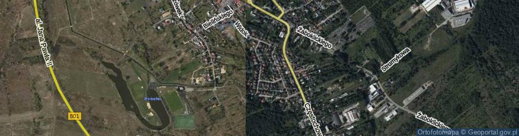 Zdjęcie satelitarne Bohaterów Powstania Styczniowego ul.