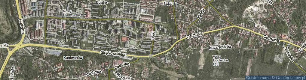 Zdjęcie satelitarne Bojki Jakuba ul.