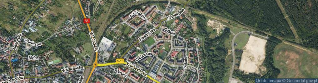 Zdjęcie satelitarne Bolesława Śmiałego ul.