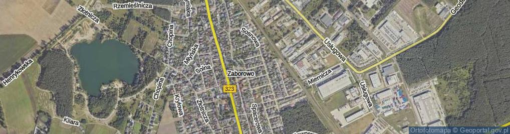 Zdjęcie satelitarne Borówkowa ul.